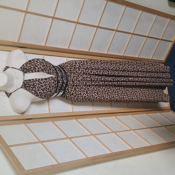 Fashion Nova Dresses & Skirts - Women Halo leopard Fashion Nova maxi dress size medium